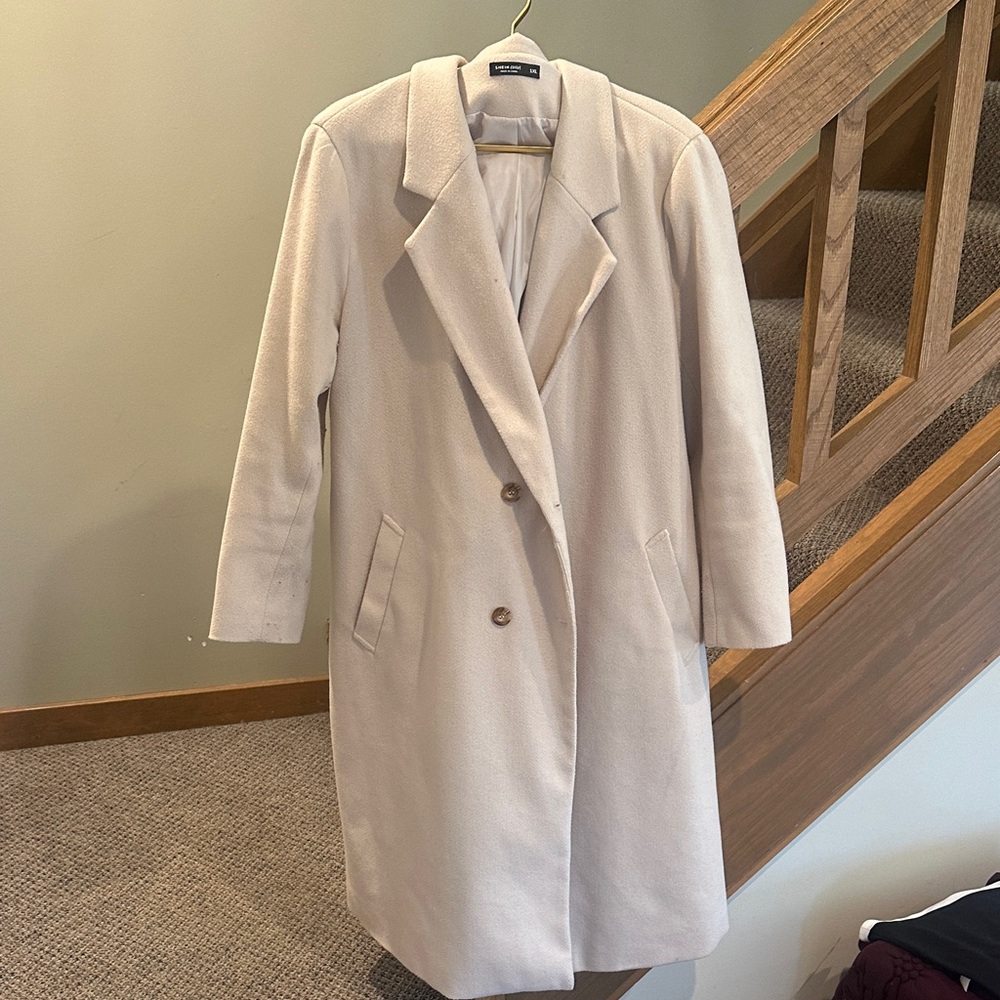 SHEIN Elegant Beige Coat